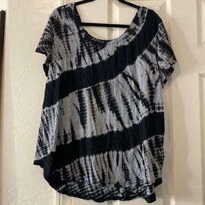 Tie dye blouse by Calvin Klein